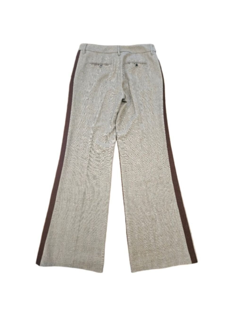 ABS ALLEN SCHWARTZ WOMEN'S LUXURY COLLECTION GREY TROUSERS PURPLE TRIM SIZE 10